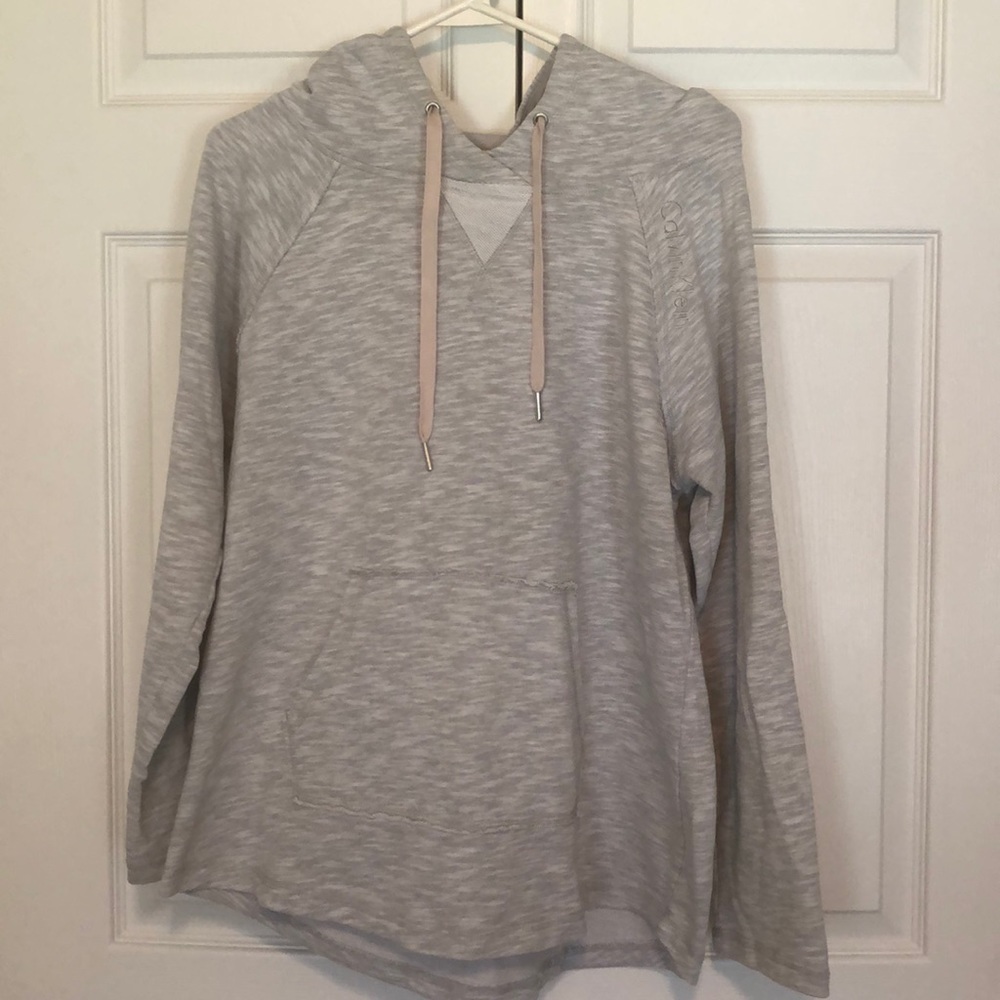 Women’s Heathered Gray CK Hooded Sweatshirt